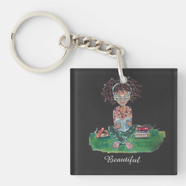 The Beautiful Collection Sweatshirt: Bookworm Keychain (Front)