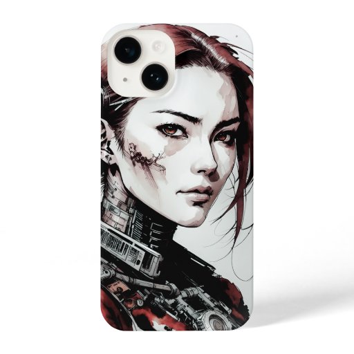 The Beautiful Cyborg Girl iPhone 14 Case