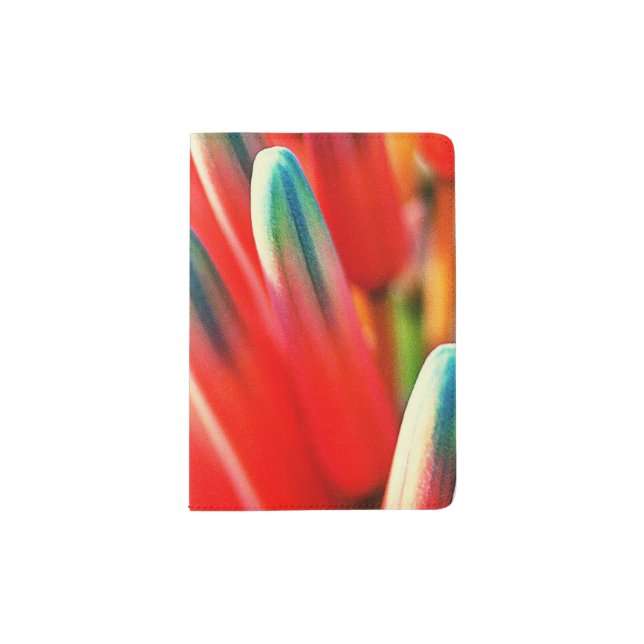 The beautiful flowers patterns.  passport holder (Front)