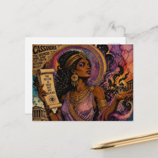 The Beautiful Greek Goddess Cassandra Postcard