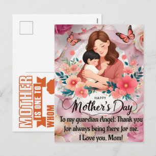 The Beautiful & Heartfelt Happy Mothers Day Quotes Holiday Postcard