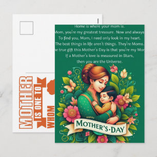 The Beautiful & Heartfelt Happy Mothers Day Quotes Holiday Postcard