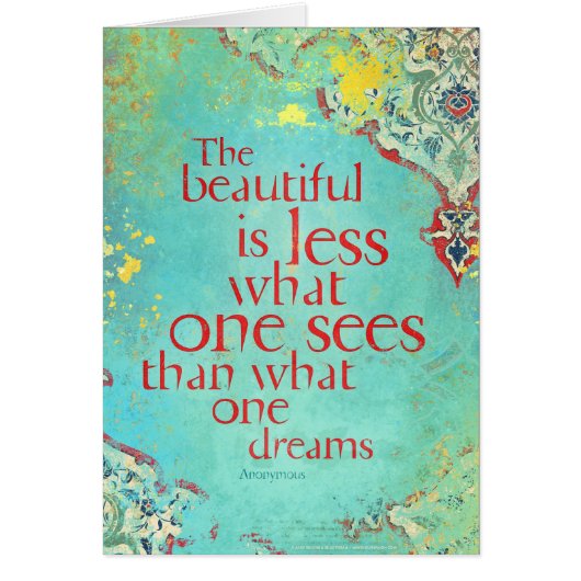 The beautiful is less... cards (Front)