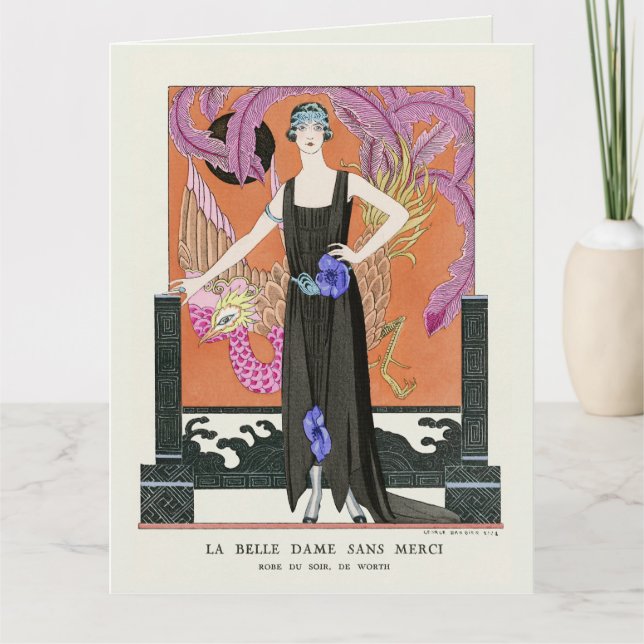 The Beautiful Lady without Mercy by George Barbier Card (Front)