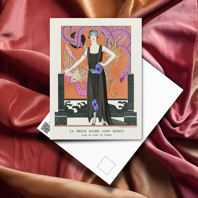 The Beautiful Lady without Mercy by George Barbier Postcard (Creator Uploaded)