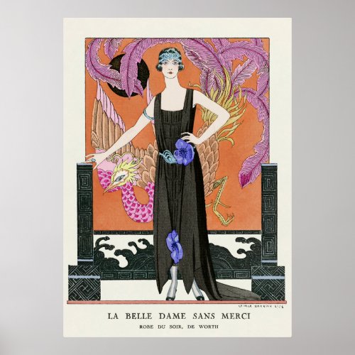 The Beautiful Lady without Mercy by George Barbier Poster