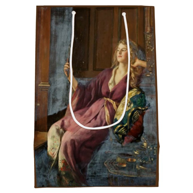 The Beautiful Minx (by John Collier) Medium Gift Bag (Back)