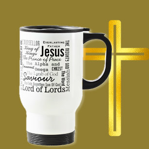 The Beautiful Names of Jesus Travel Mug