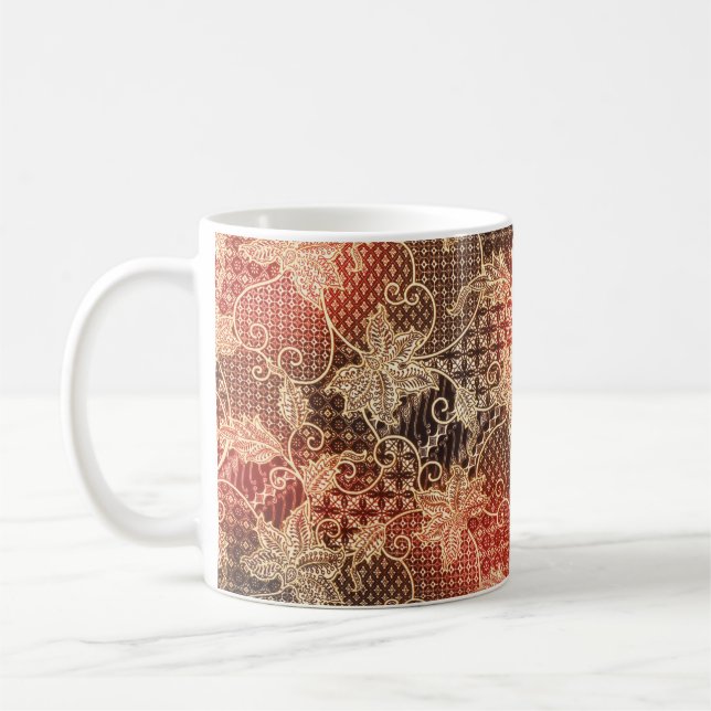The beautiful of art Malaysian and Indonesian Bati Coffee Mug (Left)
