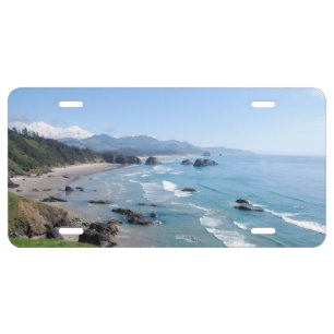 The Beautiful Oregon Coast from Ecola Park License Plate
