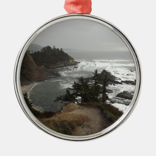 The beautiful Oregon coast Metal Ornament (Front)