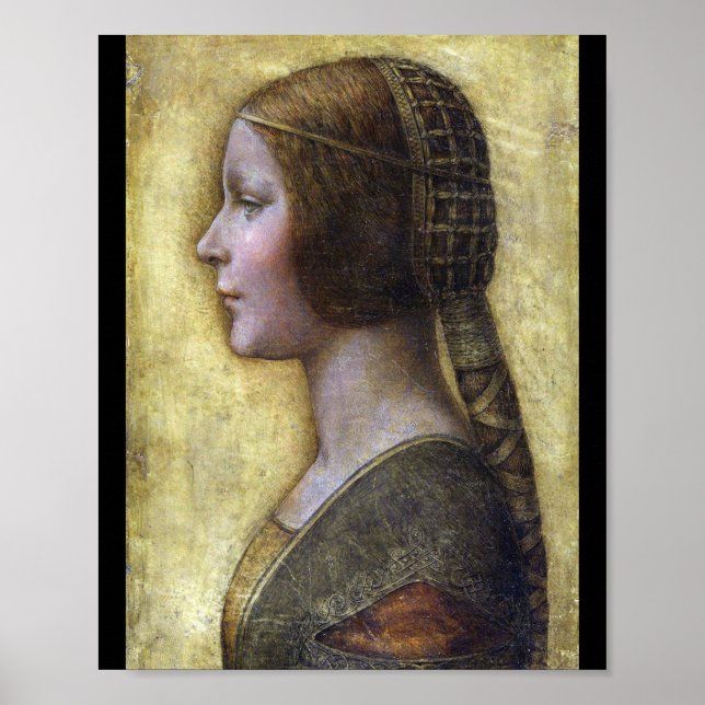 The Beautiful Princess, Leonardo da Vinci Poster (Front)