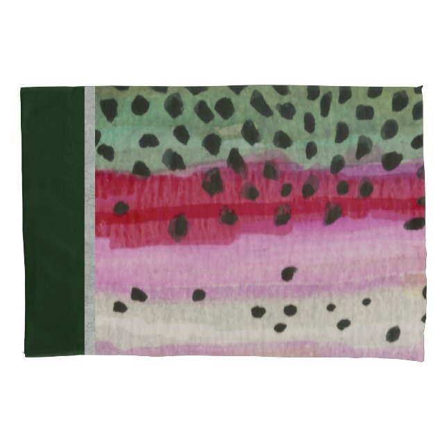 The Beautiful Rainbow Trout, Decor Pillow Case (Front)