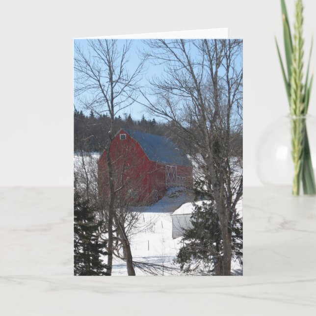 THE BEAUTIFUL RED BARN HOLIDAY CARD (Front)