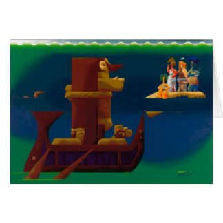 the beautiful song  -blank card