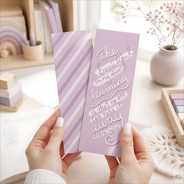 The Beautiful Thing About Learning Bookmark (Creator Uploaded)