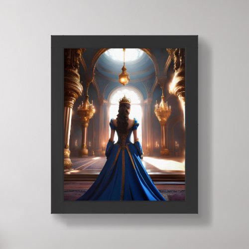 The beautifull princess wall_art framed art