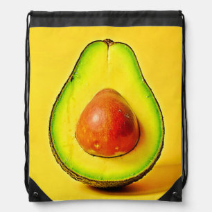 The Beauty of a Healthy Avocado Design Drawstring Bag