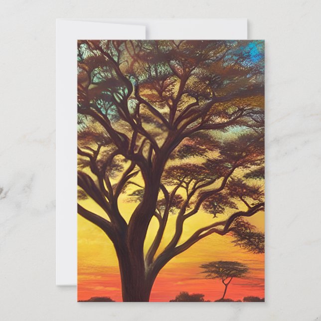The Beauty of African Landscape Invitation (Front)