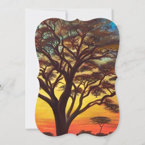 The Beauty of African Landscape Note Card