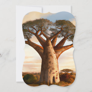 The Beauty of African Landscape Note Card