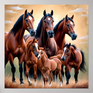 The beauty of American horses Poster