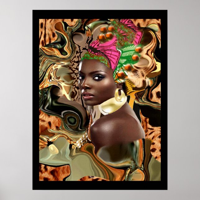 The Beauty Of An African Jungle Flower Poster (Front)