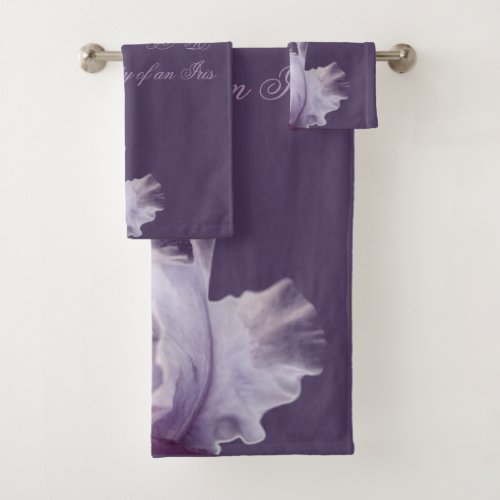 The Beauty of an Iris Bath Towel Set