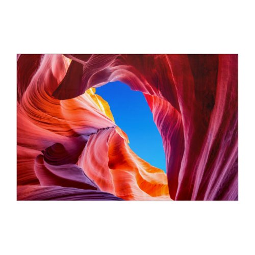 The beauty of antelope canyon Navajo Reservation Acrylic Print