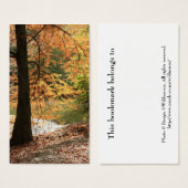 The Beauty of Autumn bookmark (Front & Back)