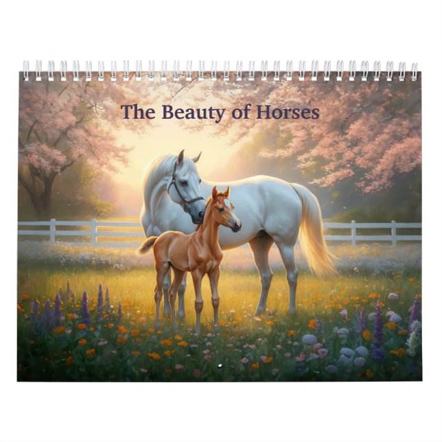 The Beauty of Horses Calendar (Cover)