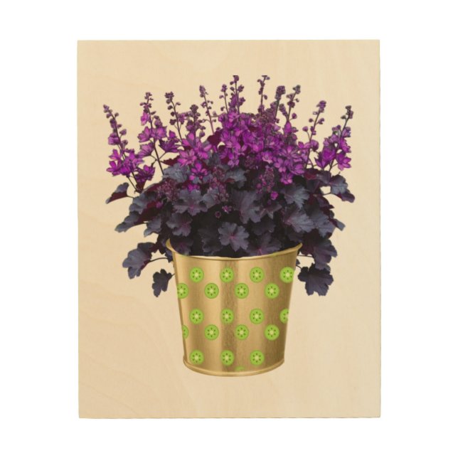 The Beauty of Houseplants and Flowers" Wood Wall Art (Front)