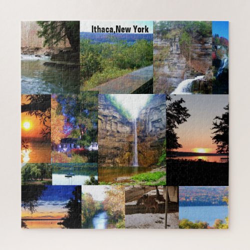 THE BEAUTY OF ITHACA NEW YORK   JIGSAW PUZZLE