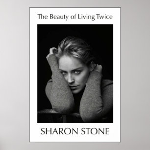 The Beauty Of Living Twice Sharon Stone Book Cover Poster