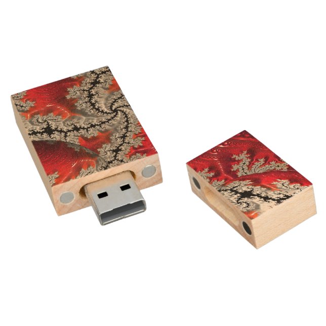 The Beauty of Mandelbrots USB Flash Drive (Angled)