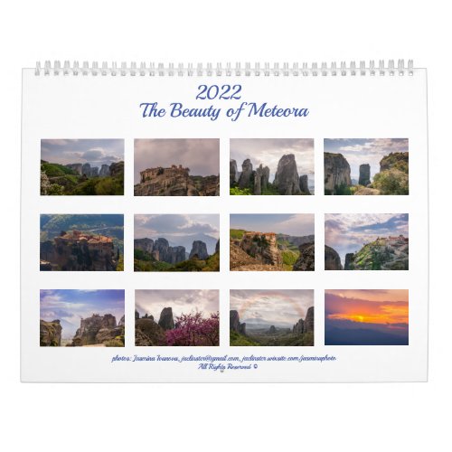The Beauty of Meteora _  Large Calendar