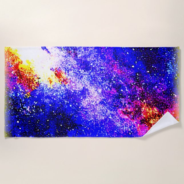 The Beauty of Nebulas and Galaxies. Buy Now Beach Towel (Front)