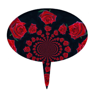 The Beauty of Roses: Floral Fantasy Cake Topper