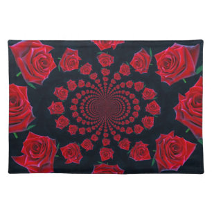 The Beauty of Roses: Floral Fantasy Cloth Placemat