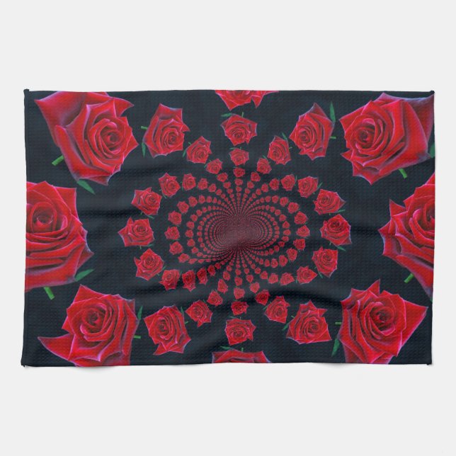 The Beauty of Roses: Floral Fantasy Customized Towel (Horizontal)