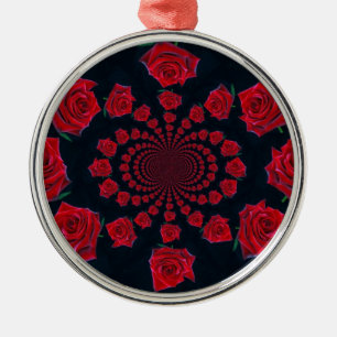 The Beauty of Roses: Floral Fantasy  Metal Ornament