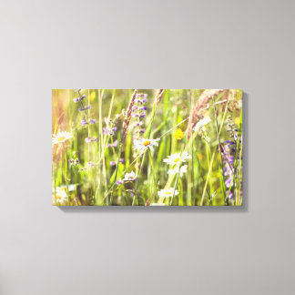 The beauty of the countryside wild flowers canvas print
