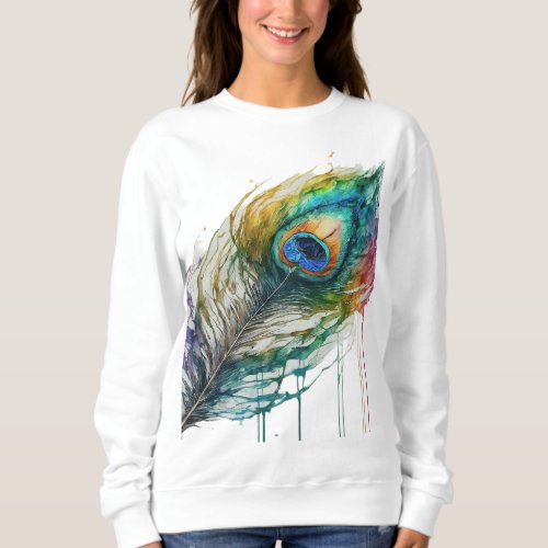  The  beauty of the peacock feather Sweatshirt