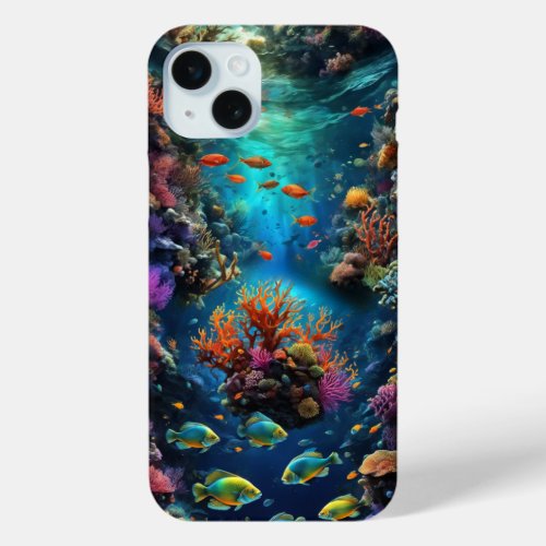 The beauty of the sea and coral reefs iPhone 15 Pl iPhone 15 Plus Case