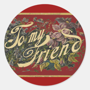 The Beauty of Vintage Classic Round Sticker