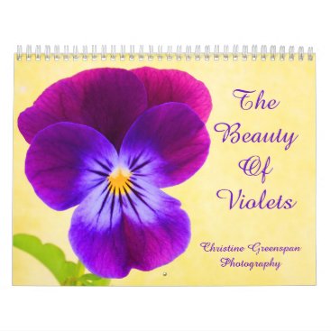The Beauty Of Violets Calendar