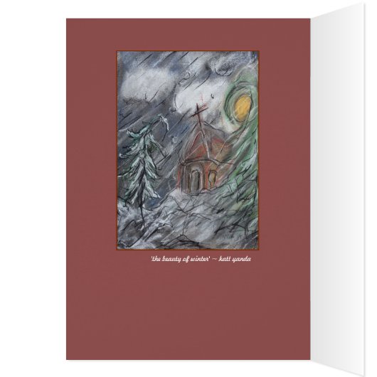 The Beauty of Winter Art Card (Inside (Left))