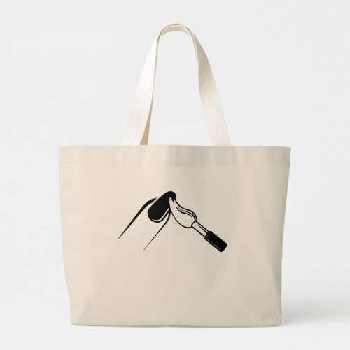 The Beauty of Your Nail Art Large Tote Bag