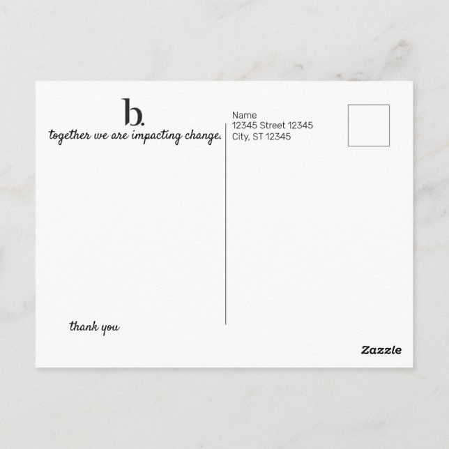 The Beautycounter Product Credit Postcard (Back)