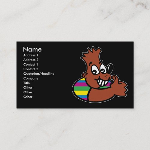 The Beav Profile Card Business Card